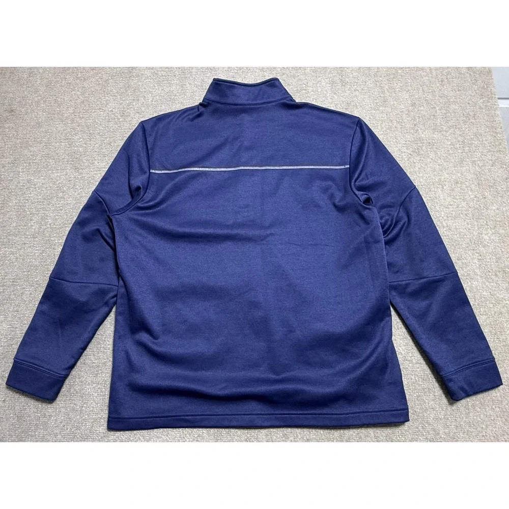 Callaway Pullover Mens Large Blue 1/4 Zip Fleece‎ Lined Golf Performance Top